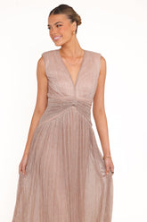 Cara Maxi Dress - Rose Gold